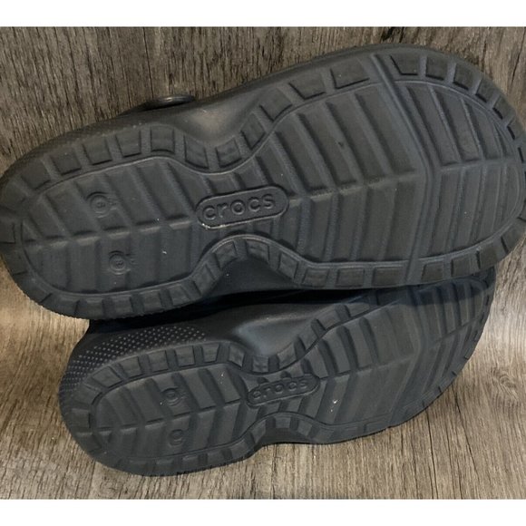 Crocs Nurse Chef Closed Toe Work Shoes W 9 M 8 Black - Picture 4 of 5